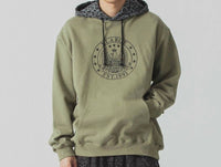 Xlarge - Pattern Blocked Hooded Sweatshirt