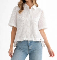 Joh - Cora Lace Pleated Top