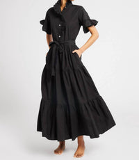 MILLE Victoria Tiered Dress in black - women's dress - view 4