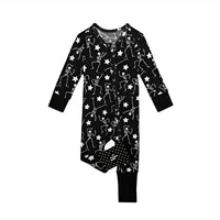 Posh Peanut - Baby Boys Funny Bones Glow In The Dark Convertible One Piece