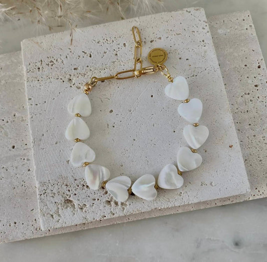 Amady Jewelry - Women's Heart Shell Bracelet