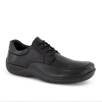 Ferrato Men's Flats Leather Shoes in black 1 - men's shoe