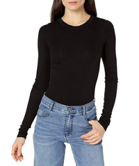 Enza Costa - Soft Viscose Silk Ribbed Long Sleeve Shirt