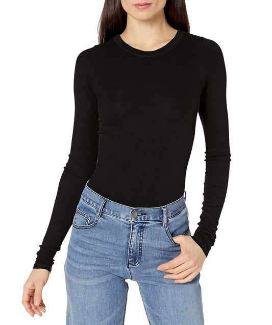 Enza Costa - Soft Viscose Silk Ribbed Long Sleeve Shirt