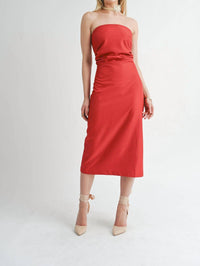 Sage The Label - Take Action Pleated Tube Midi Dress