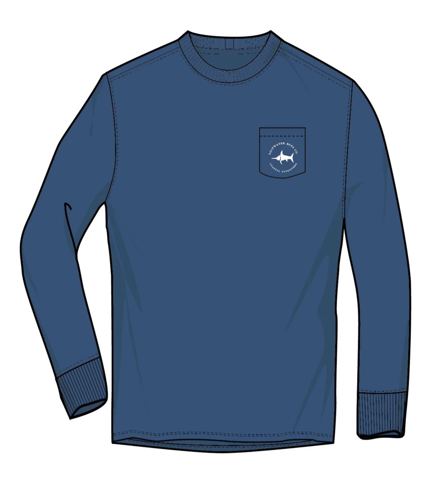 Saltwater Boys Co. - Boy's Pheasant Long Sleeve Tee