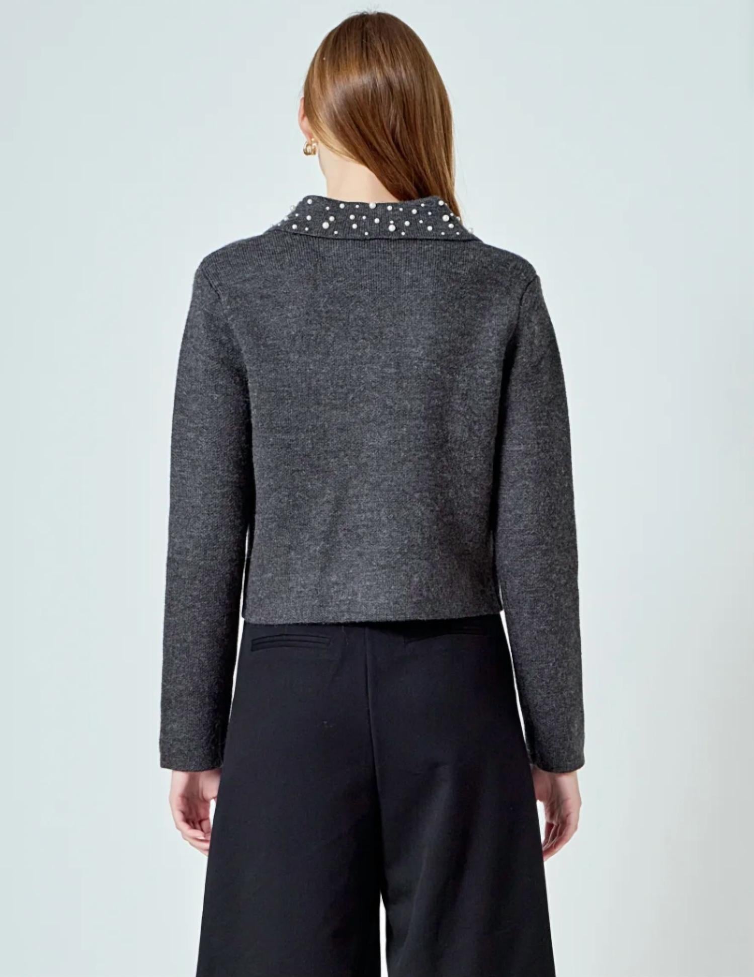 Endless Rose - Pearl Embellished Cardigan