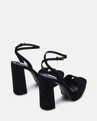 STEVE MADDEN Women's Lessa Block Heel Sandals in black - women's sandal - alternate view