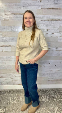 Democracy - Cuffed Elbow Sleeve Sweater
