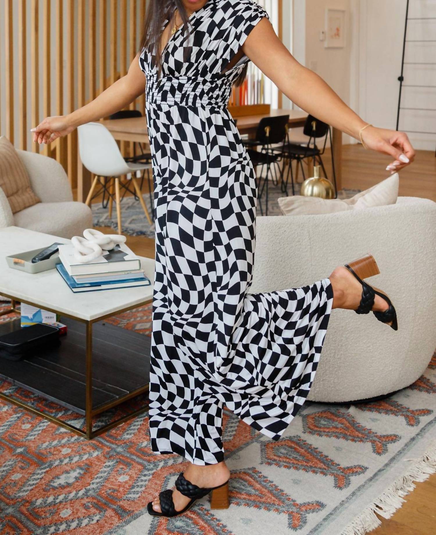 Emerald Collection - Osborn Wide Leg Patterned Jumpsuit