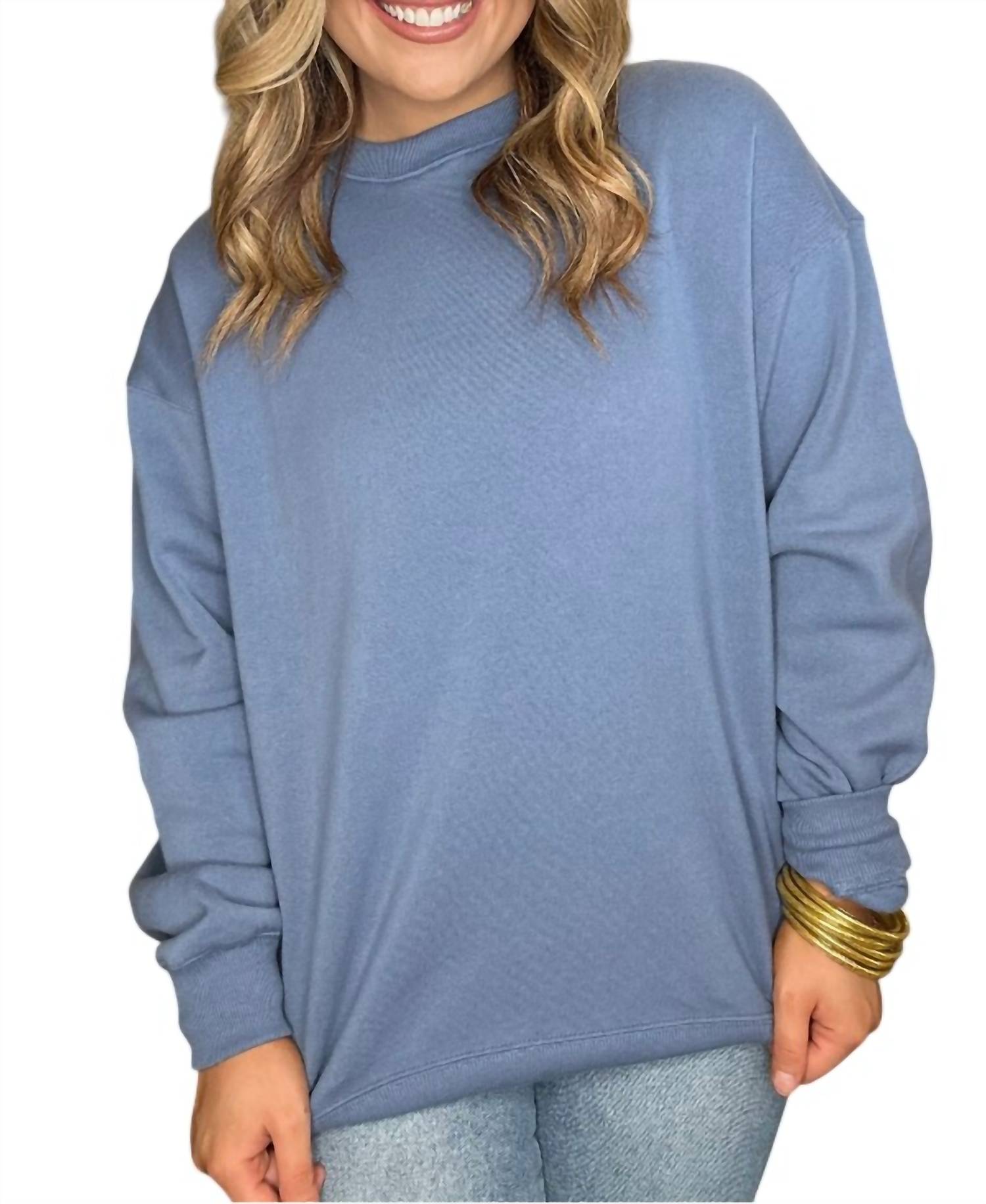 Zenana - Round Neck Crew Sweatshirt