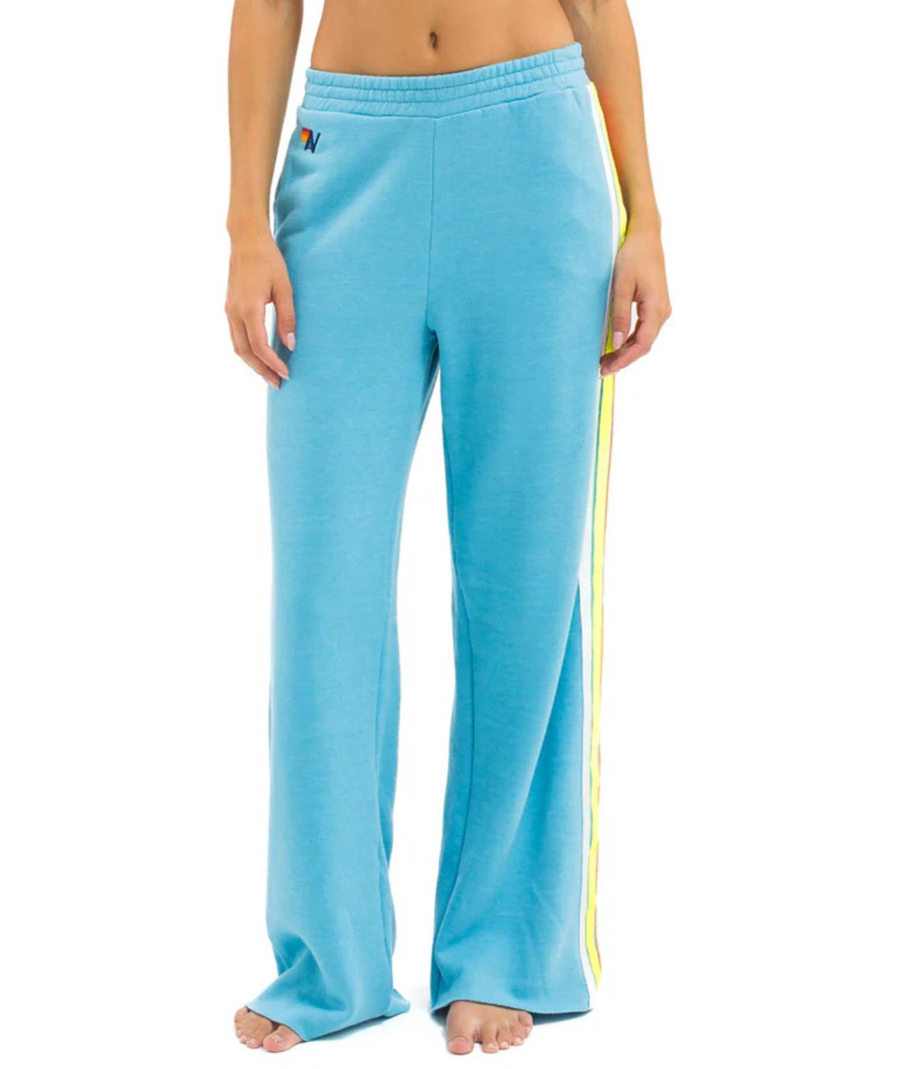 Aviator Nation - Five Stripe Wide Leg Pocket Sweatpants