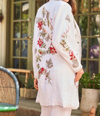 Paparazzi - Embroidered Slub Coat
