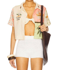 Agua Bendita - Itsy Cropped Short-sleeve Shirt