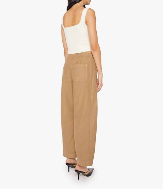 Mother - Drawn Half-pipe Ankle Drawstring-waist Pants
