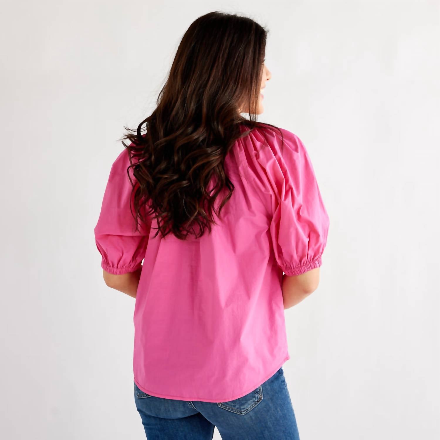 Caryn Lawn - Gia Tie Neck Top