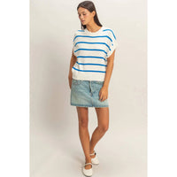 Hyfve - Striped Crewneck Knit Top
