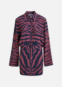ESSENTIEL ANTWERP Isniper Shirt Mini Dress in fudge frappe - women's dress - view 4
