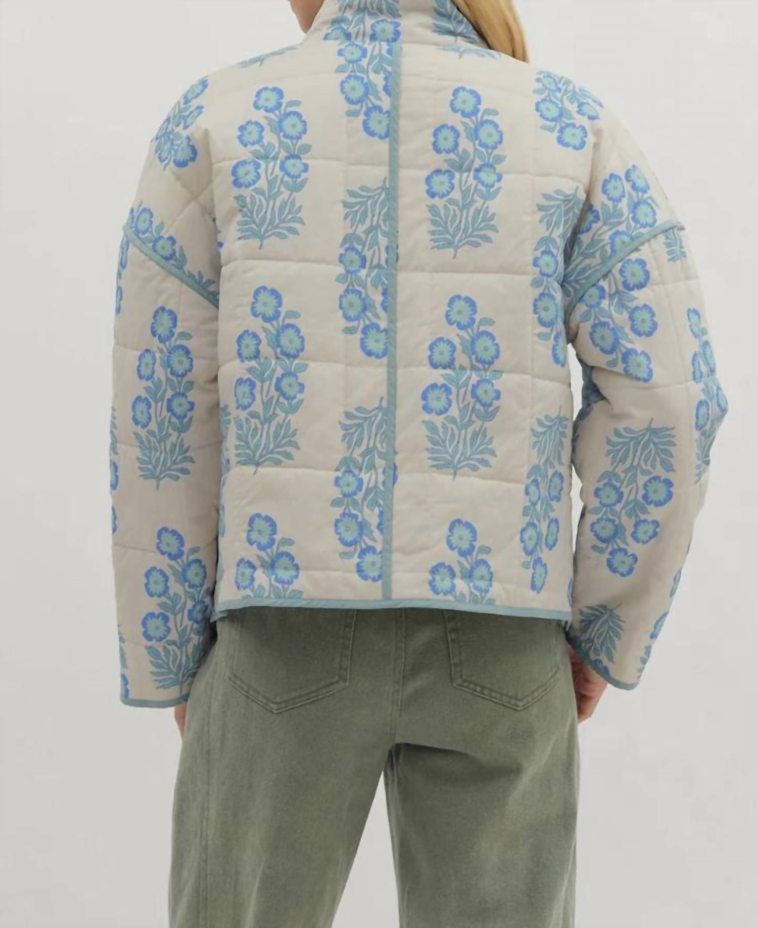 Entro - Botanical Floral Quilted Jacket