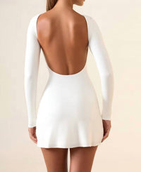 Oh Polly - Brenna Modal Ruched Open-back Mini Dress
