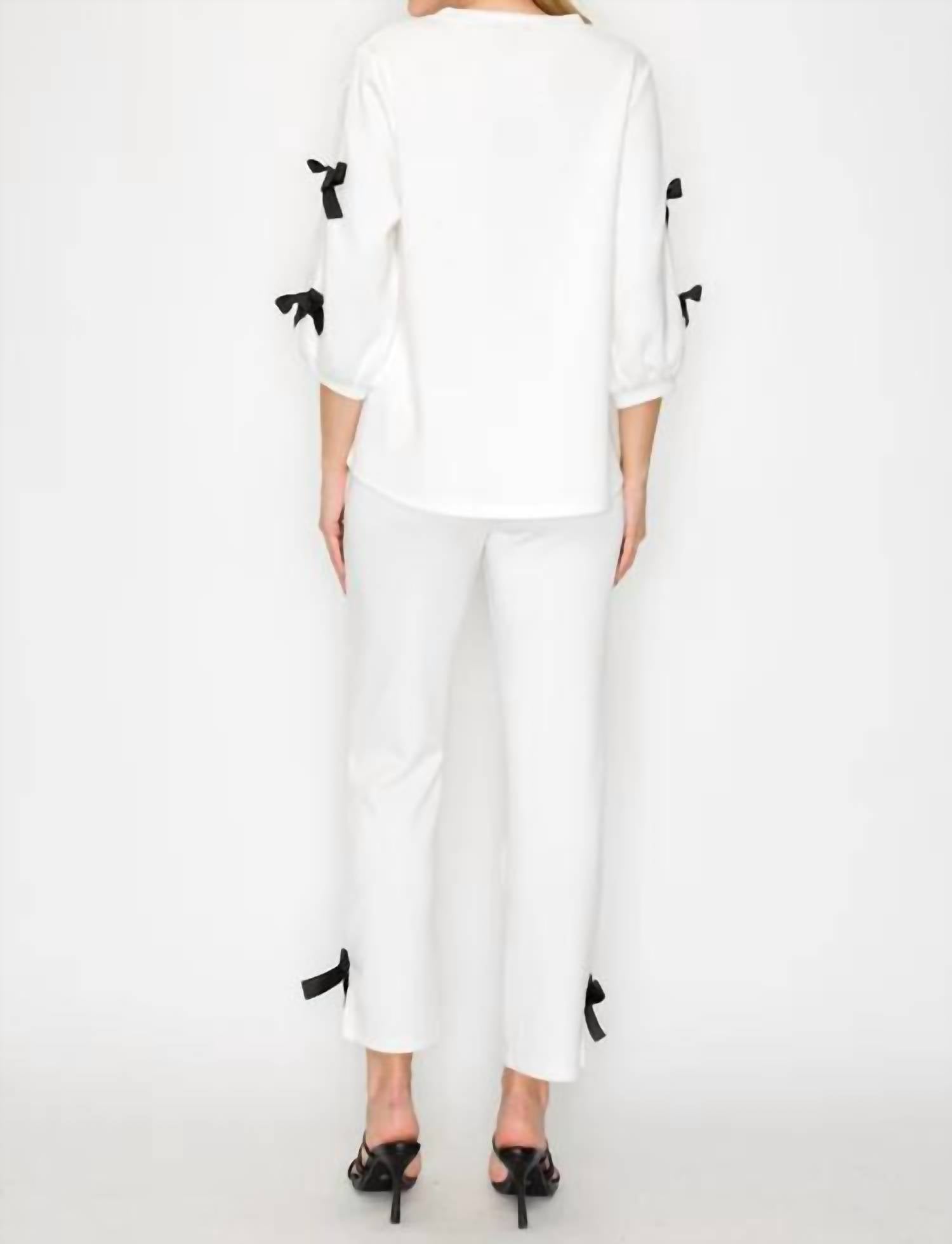Joh - Jelina Knit Pant With Ribbons