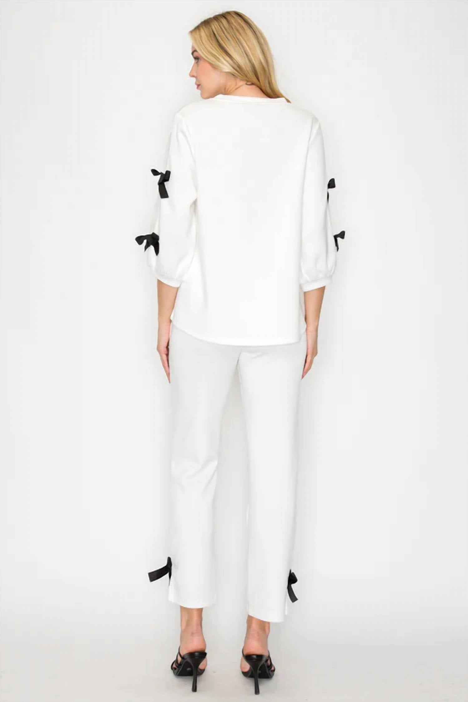 Joh - Jelina Knit Pant With Ribbons