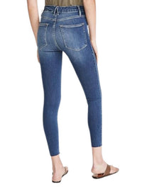 Good American - Waist Crop Raw Edge Jeans