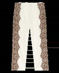 The Great. - Lace Print Wayne Straight Jeans