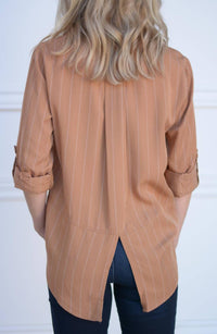 Riley Terra White Stripe Blouse