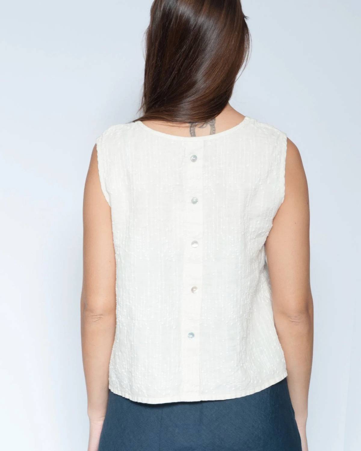 Alembika - Button Back Tank Top