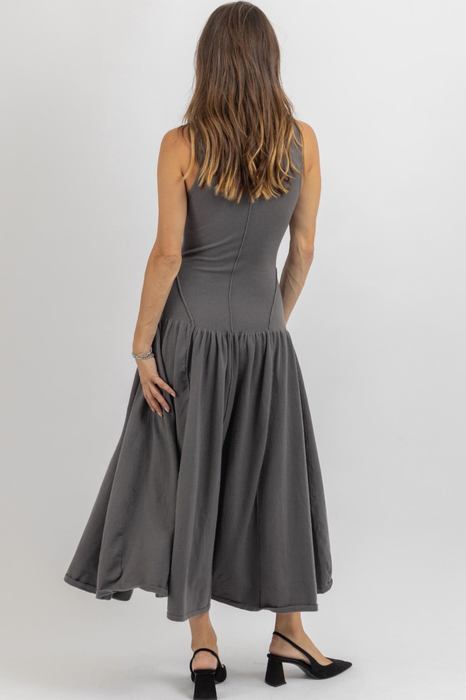 Lalavon - Lucy Mock Neck Maxi Dress