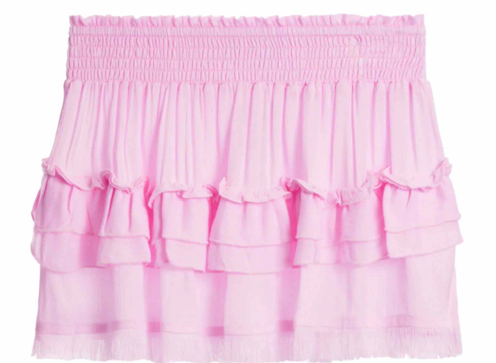 Vintage Havana - Layered Raw Edged Skirt