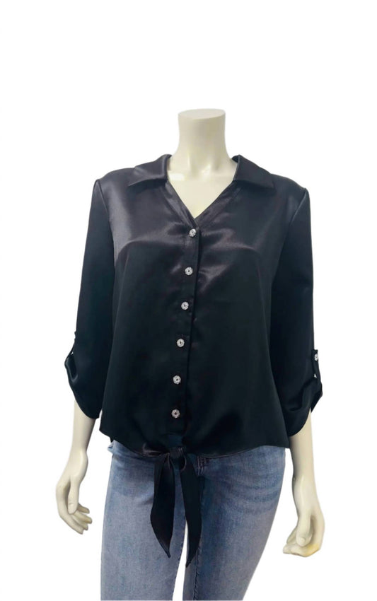 Compli K - Women's Button Up Sleeve Top