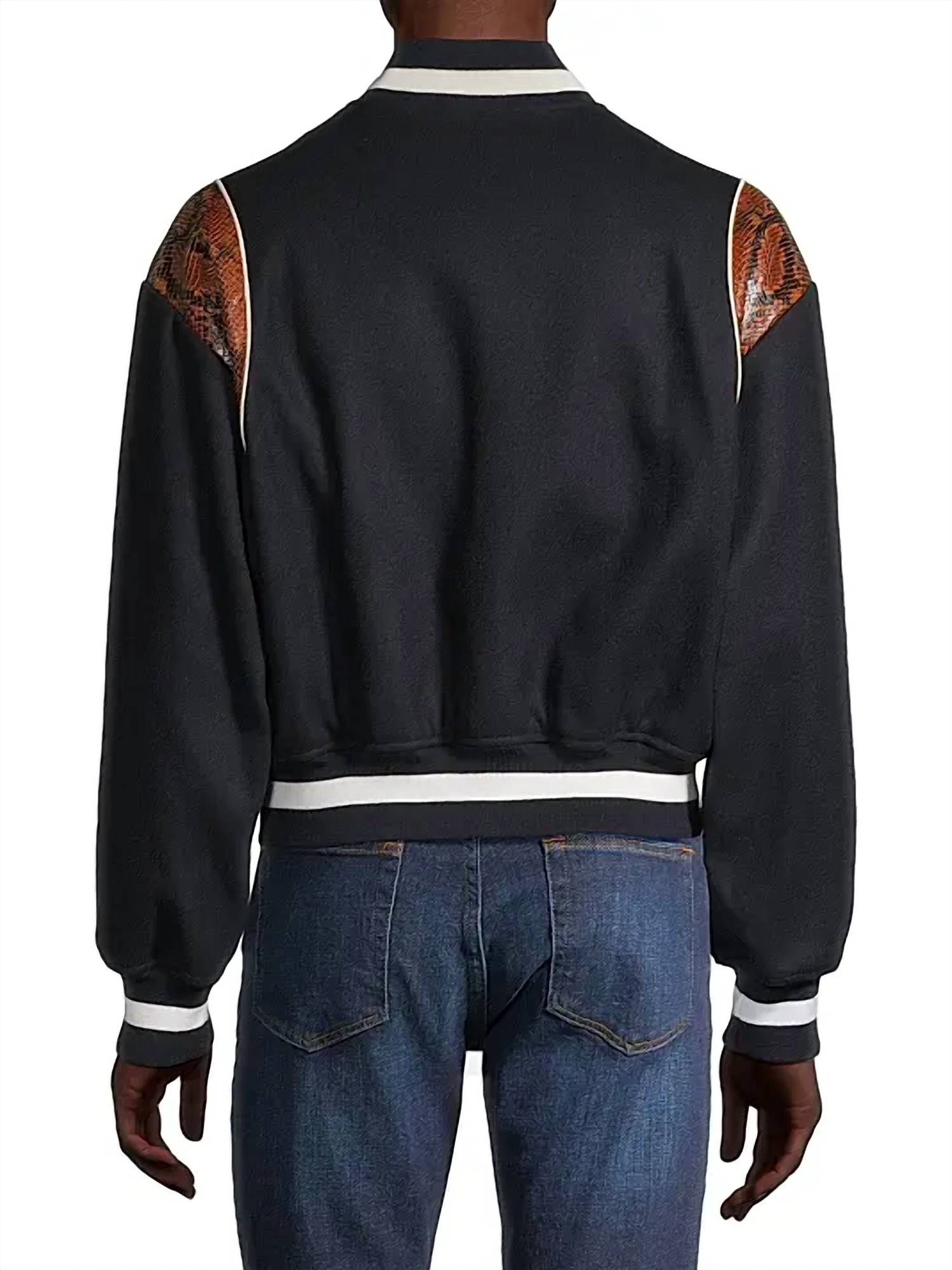 Bally - Wool-blend Snakeskin-embossed Bomber Jacket