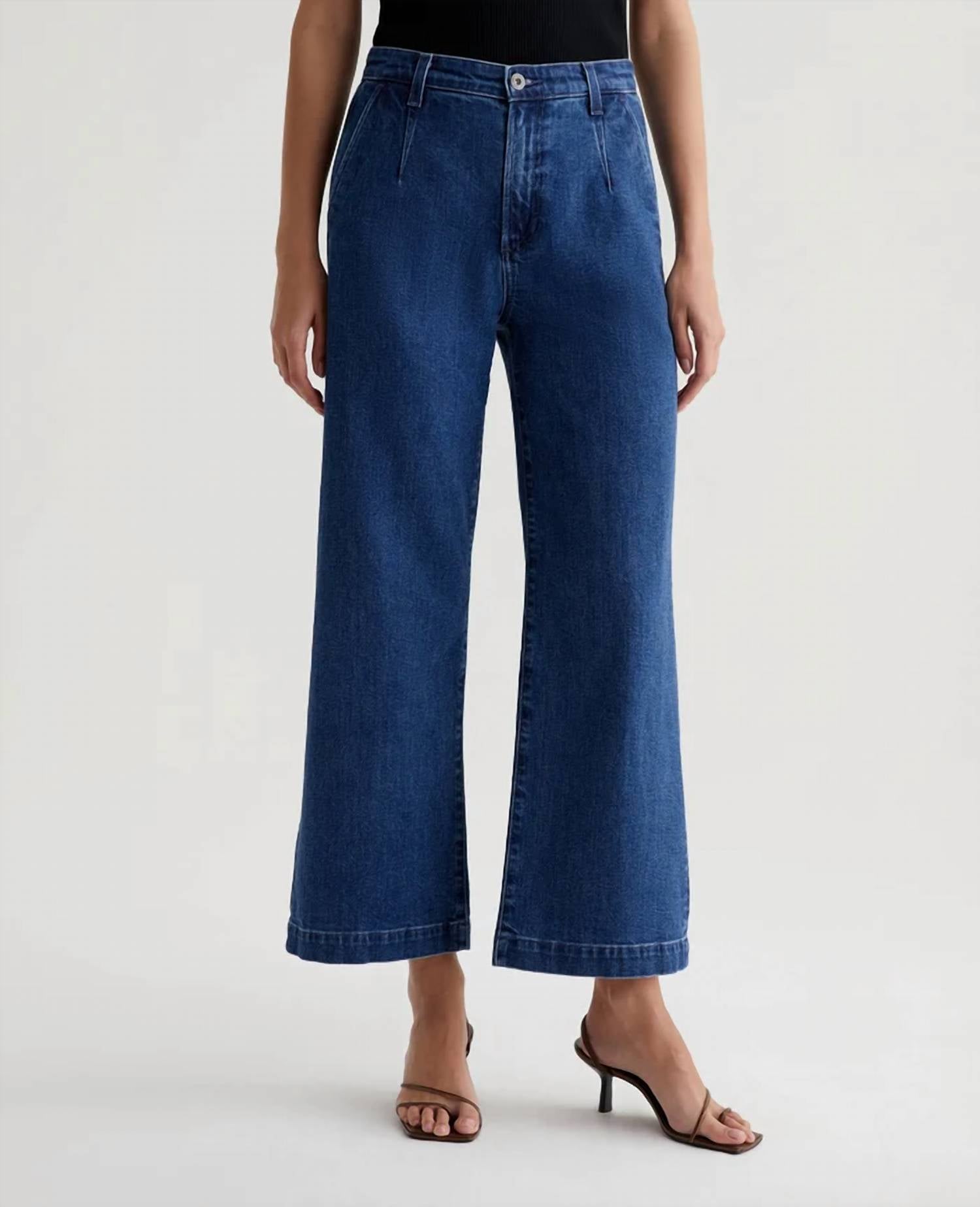 Ag Jeans - Daneel High-rise Wide Leg Crop Jeans