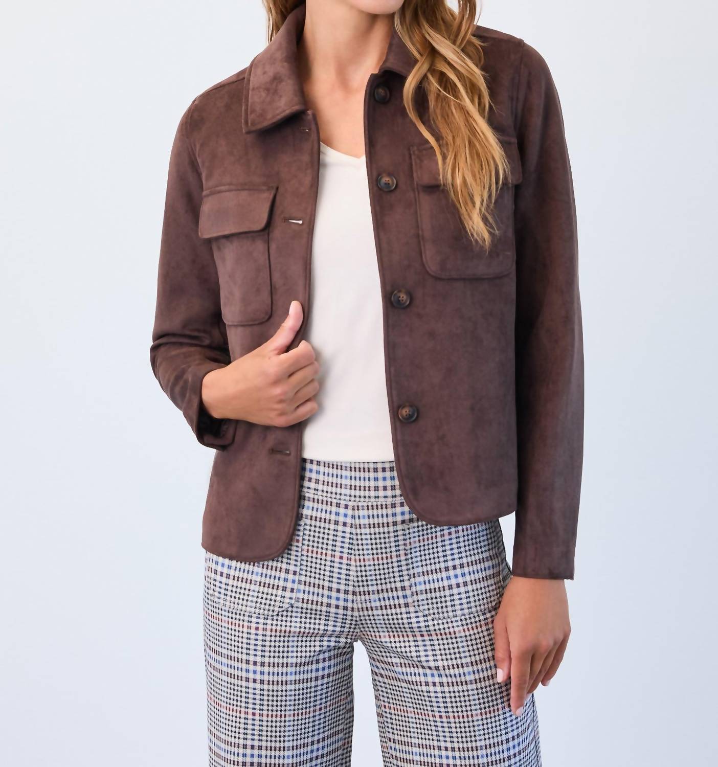 Fdj - Faux Suede Jacket