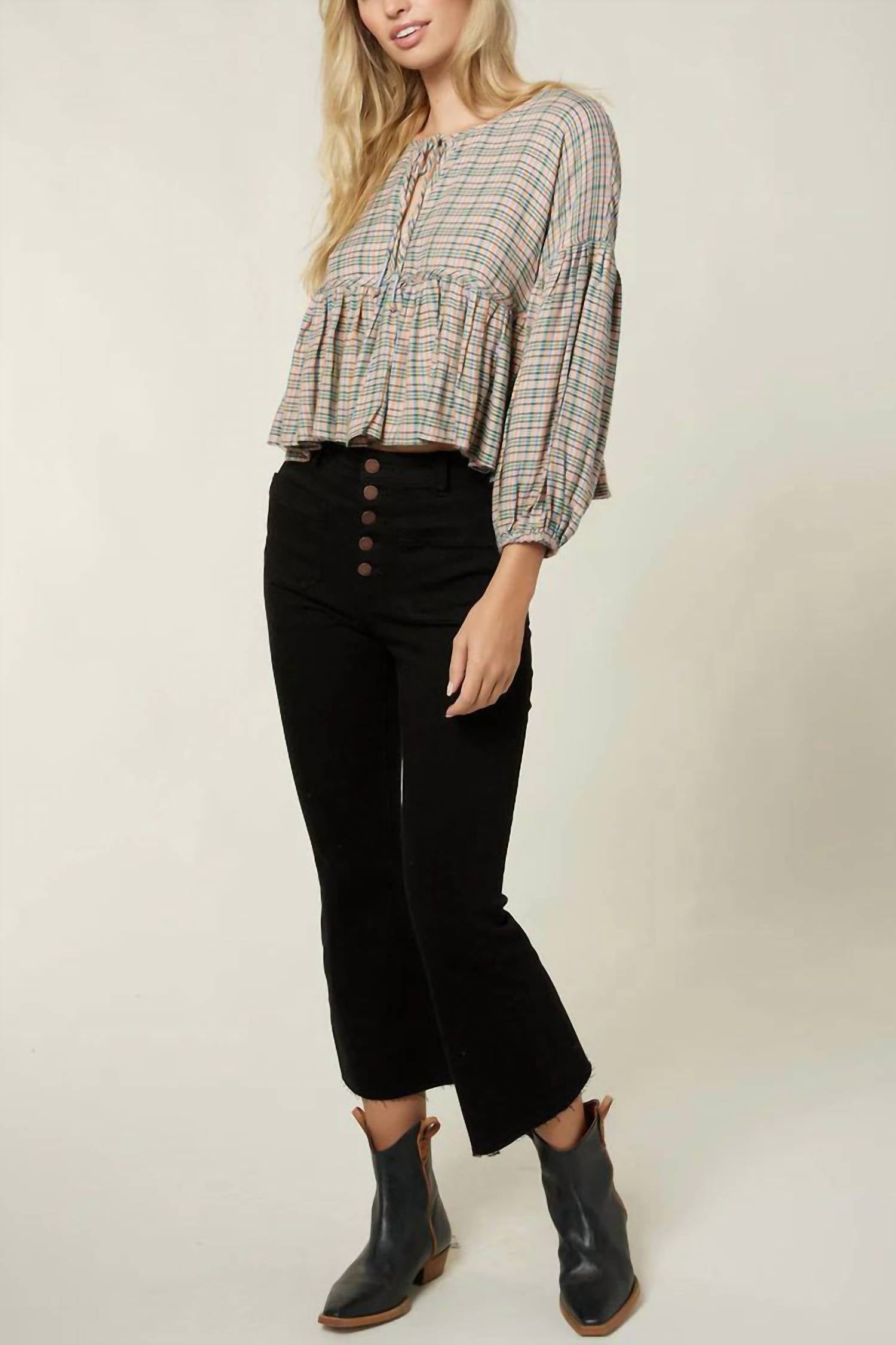 O'Neill - Rosie Plaid Top