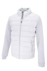 7Diamonds Men's Padded Jacket in platinum - men's jacket - detail view