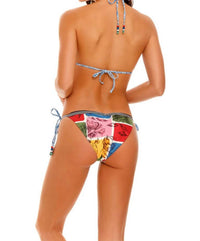 AGUA BENDITA Algeria Tout Bikini Bottom in multi - women's swimwear - detail view