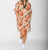 Thml - Print Short Sleeve Mini Dress