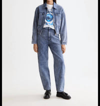 SCOTCH & SODA Tide Longer Inseam Balloon Jeans in navy - women's jeans
