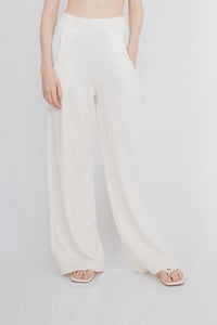 Corinne Collection Adelyn Trousers in ivory - women's pants - detail view