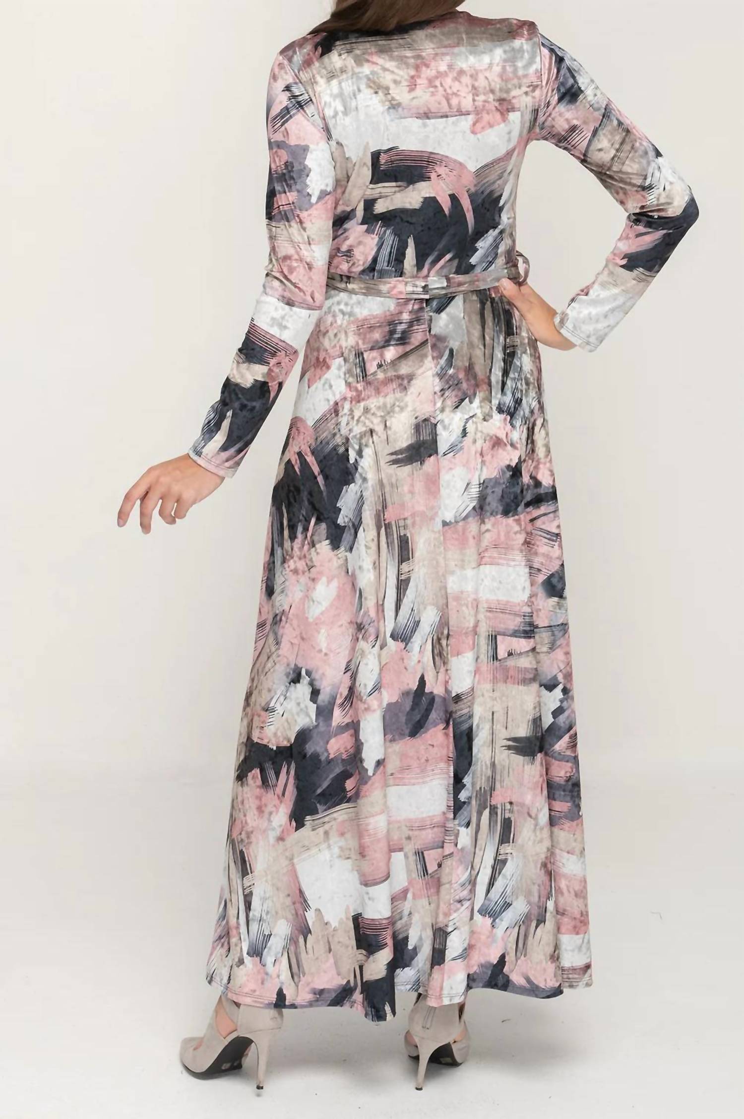 Kmw - Velvet Swirl Maxi Dress