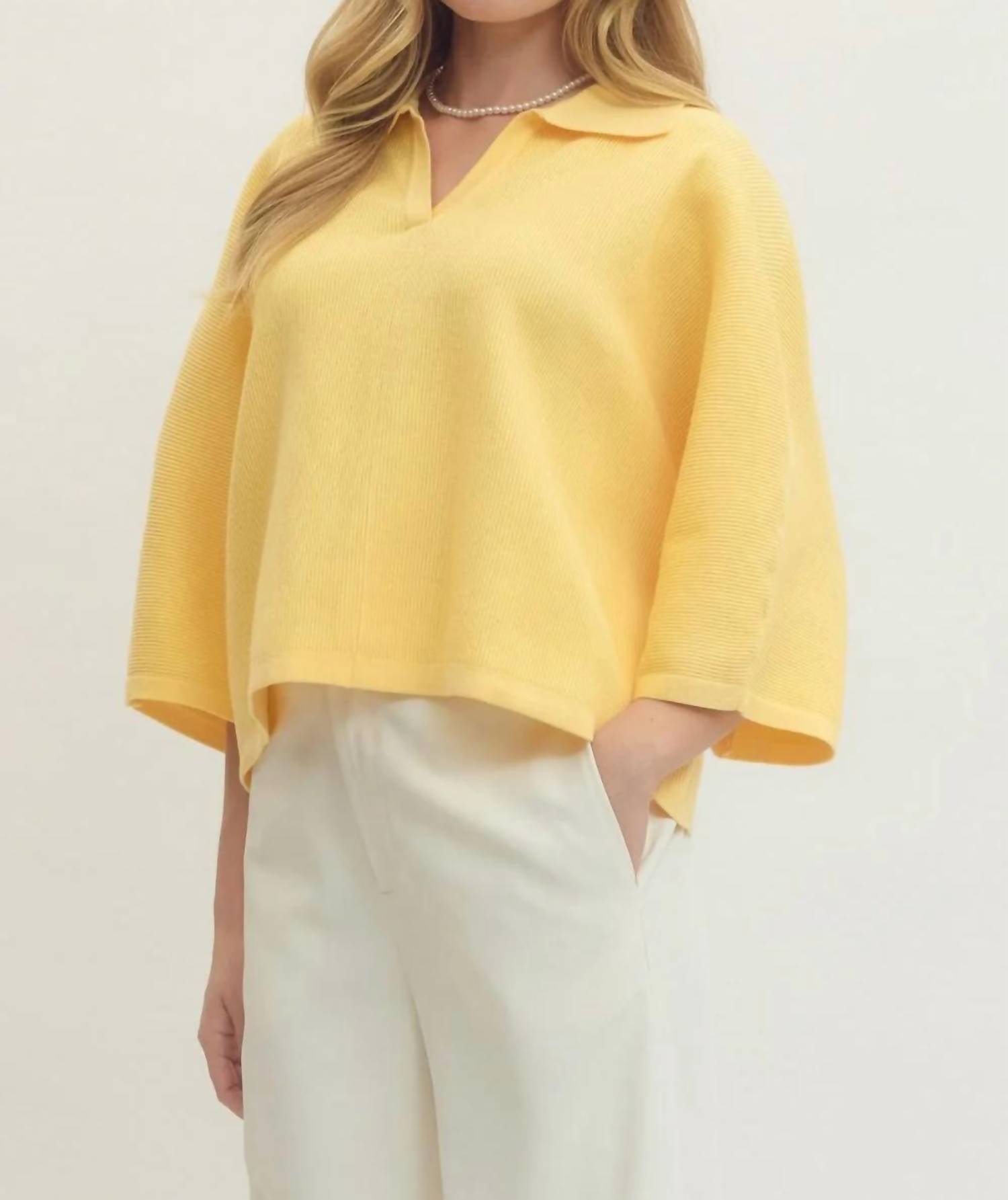 Entro - Butter Belle Knit Top