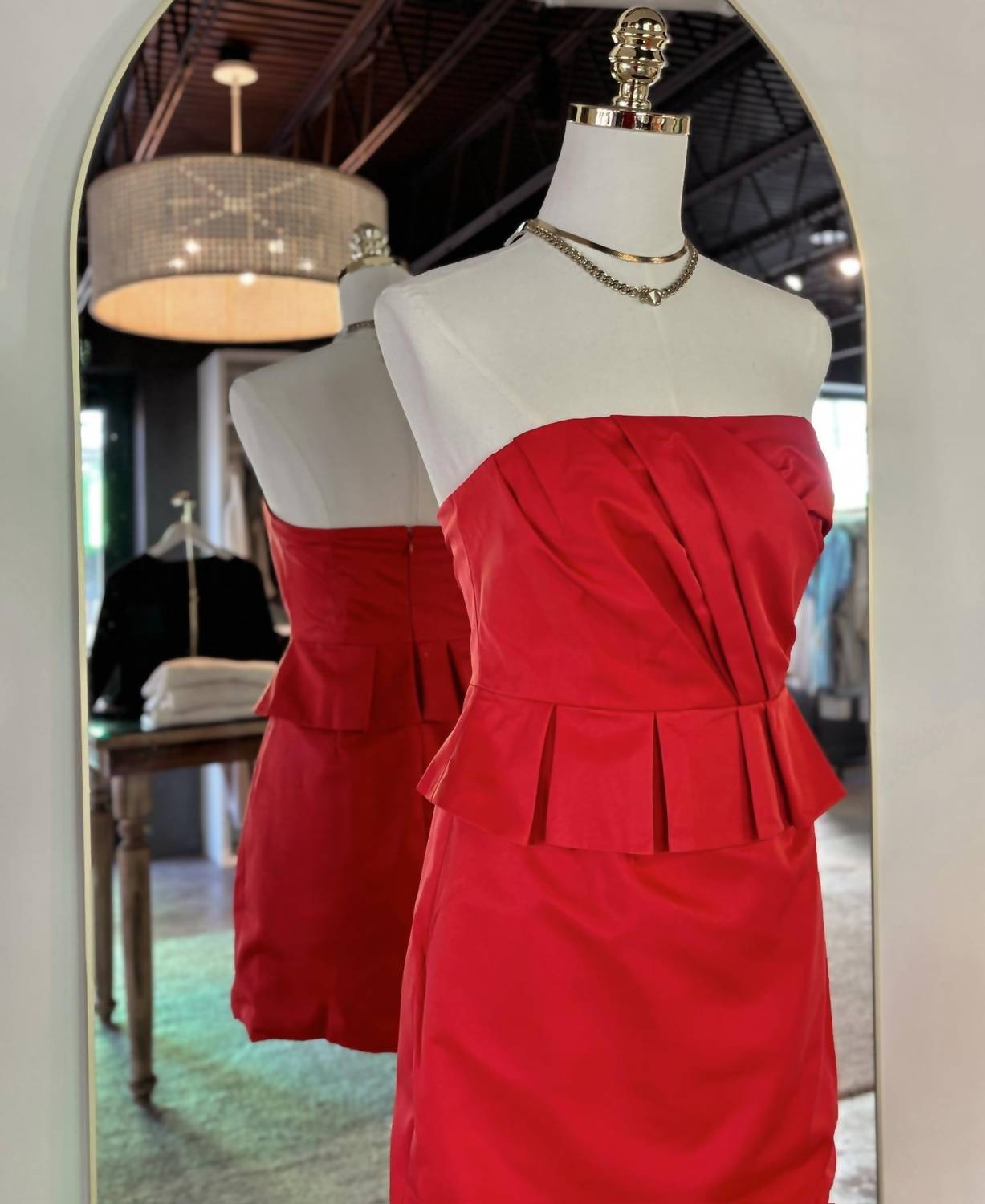 Mustard Seed - Women's Drape Peplum Dress