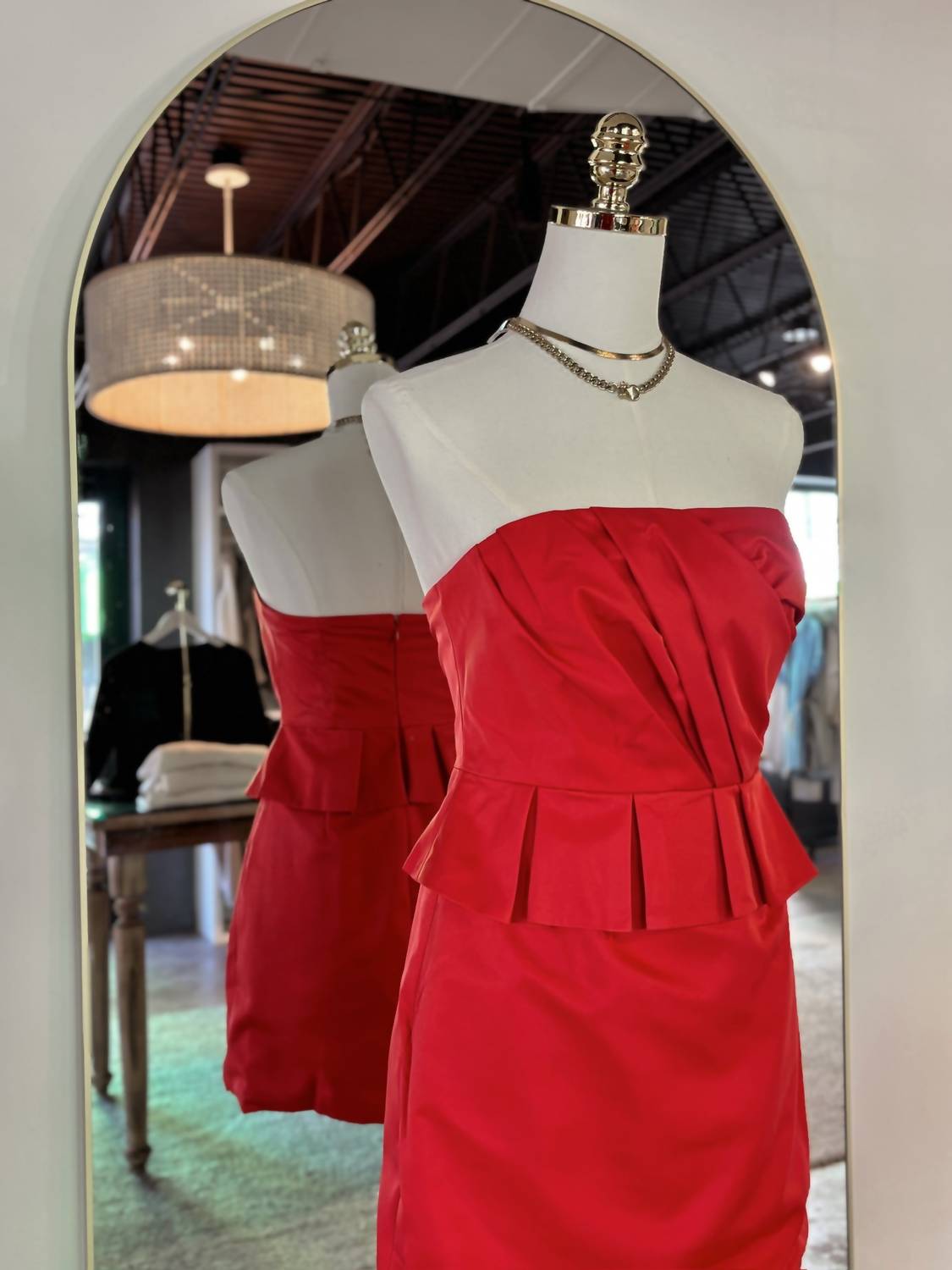 Mustard Seed - Women's Drape Peplum Dress