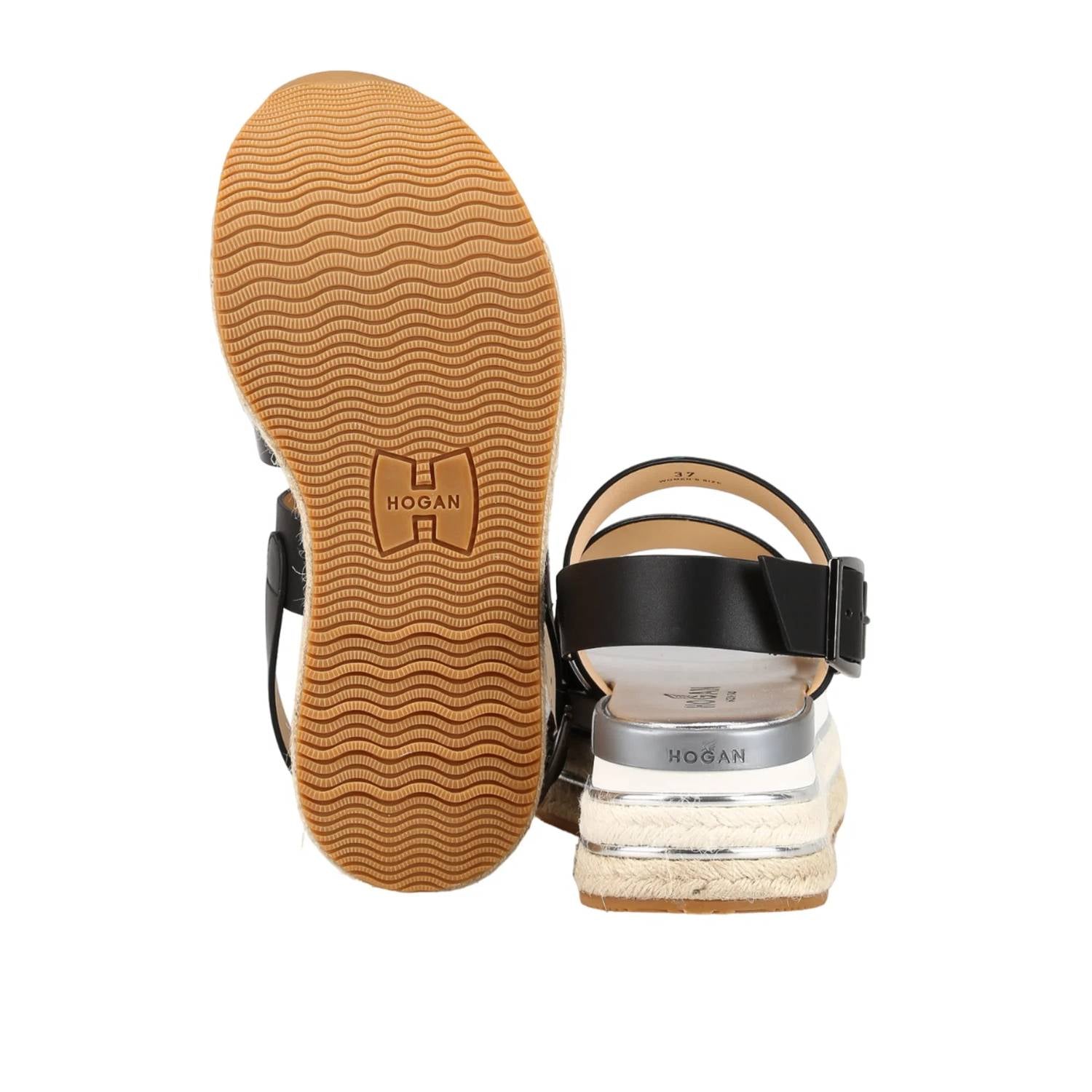 Hogan - Women's Leather Wedge Sandals