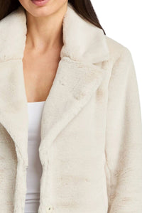 Drew - Garnet Telluride Faux Fur Jacket
