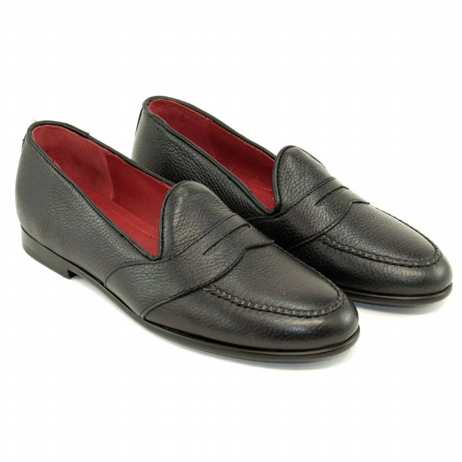 Alan Payne - Men's Barney Deerskin Penny Loafer