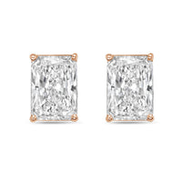 Diana M Jewels - Women's Radiant Lab-grown Diamond Stud Earrings (4.00 Tcw) - Signature Plus